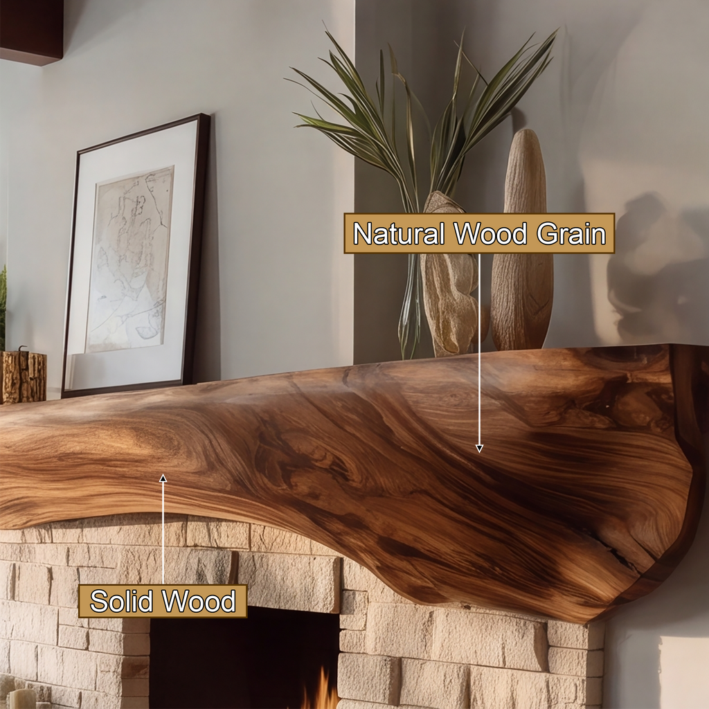 Orithen Sculpted Fireplace Mantel Shelf