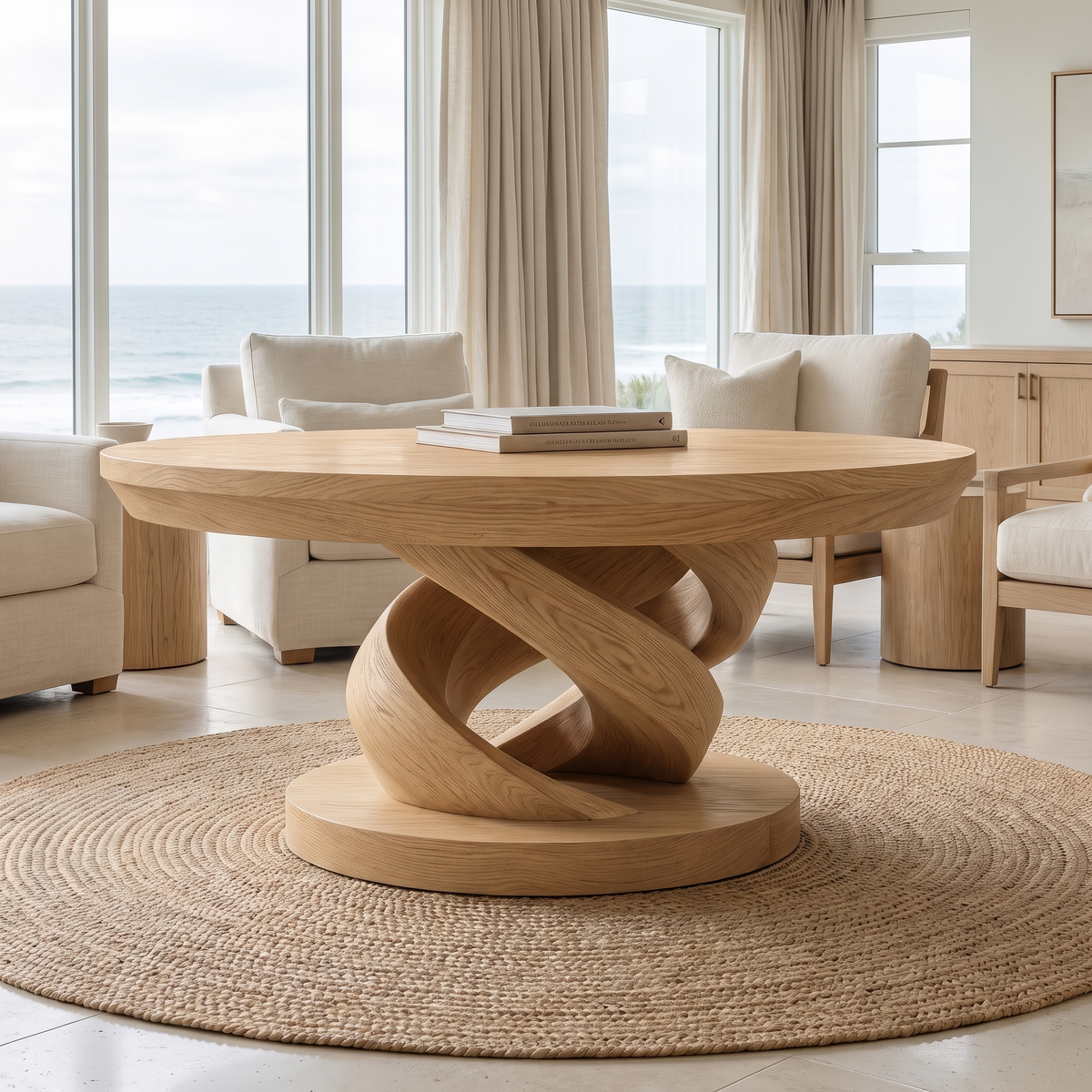 Virella Handcrafted Solid Wood Coffee Table